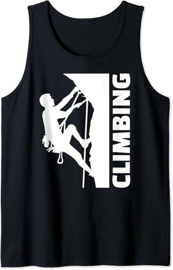Climbing climber Tank Top Clothing, Shoes & Jewelry